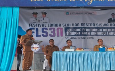 SMAN 2 Manado Jadi Tuan Rumah Pembukaan FLS3N Tingkat Kota Manado Tahun 2026